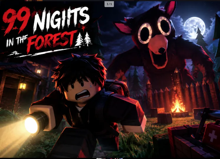 99 Nights in the Forest Account · Mid Game · Level 1 — screenshot 1