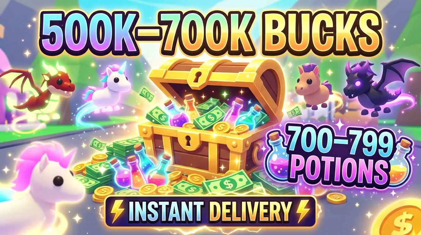 Adopt Me Account · 250+ Potions · 500k+ Bucks — screenshot 1