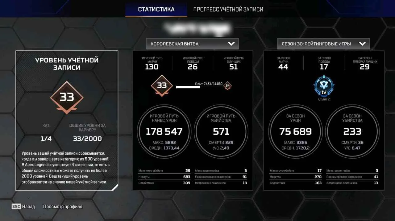 Apex Legends Account · EA / PC · Level 33 — screenshot 1