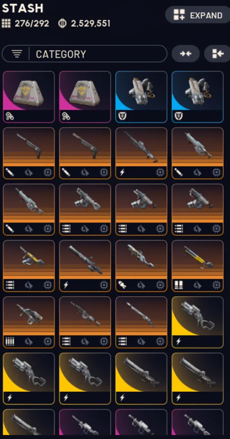 ARC Raiders Account · Steam · Level 43 · 500K-1M Coins · 84 Blueprints — screenshot 1