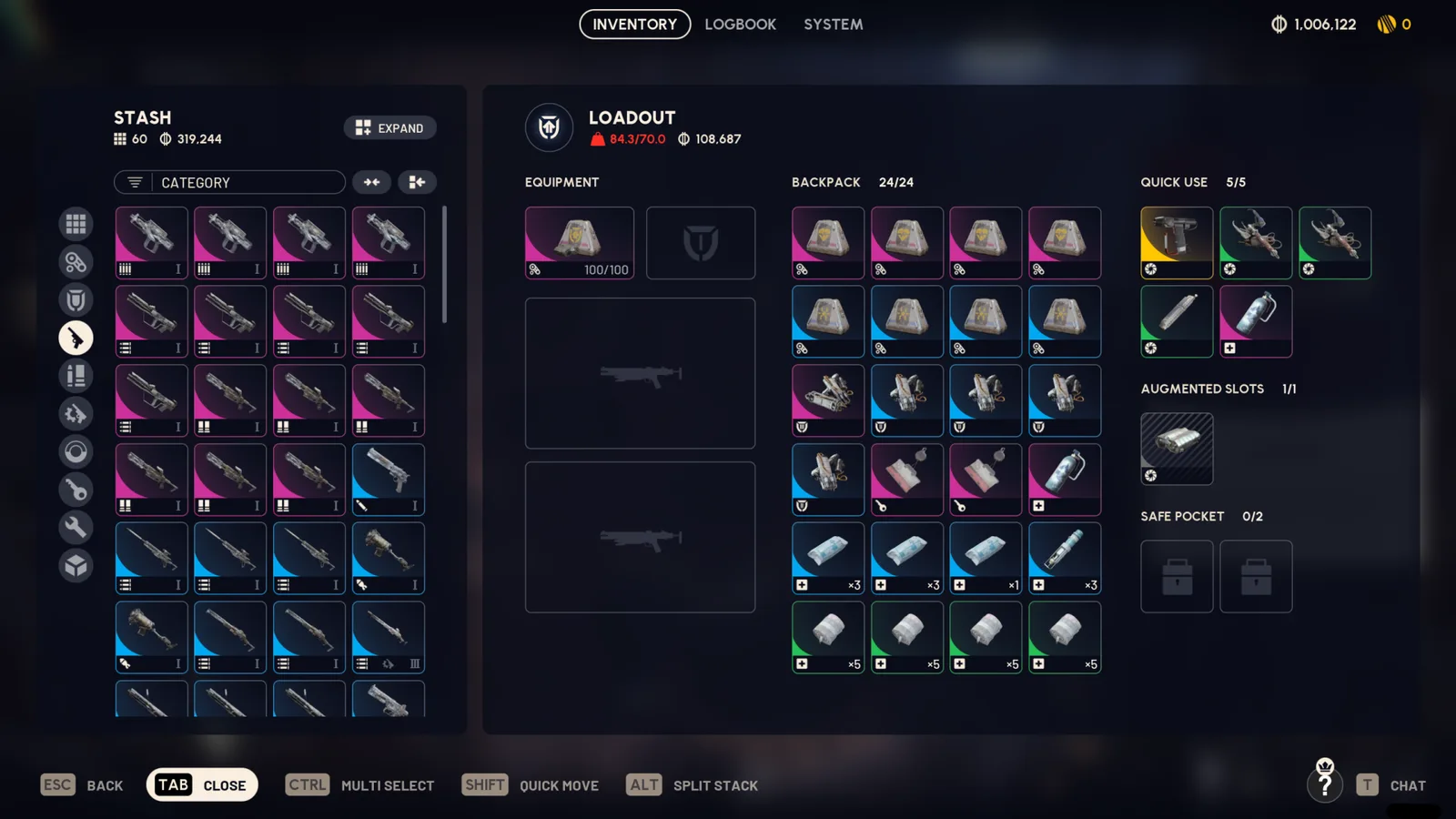ARC Raiders Account · Steam · Level 20 · 1M-2M Coins · 20 Blueprints — screenshot 1