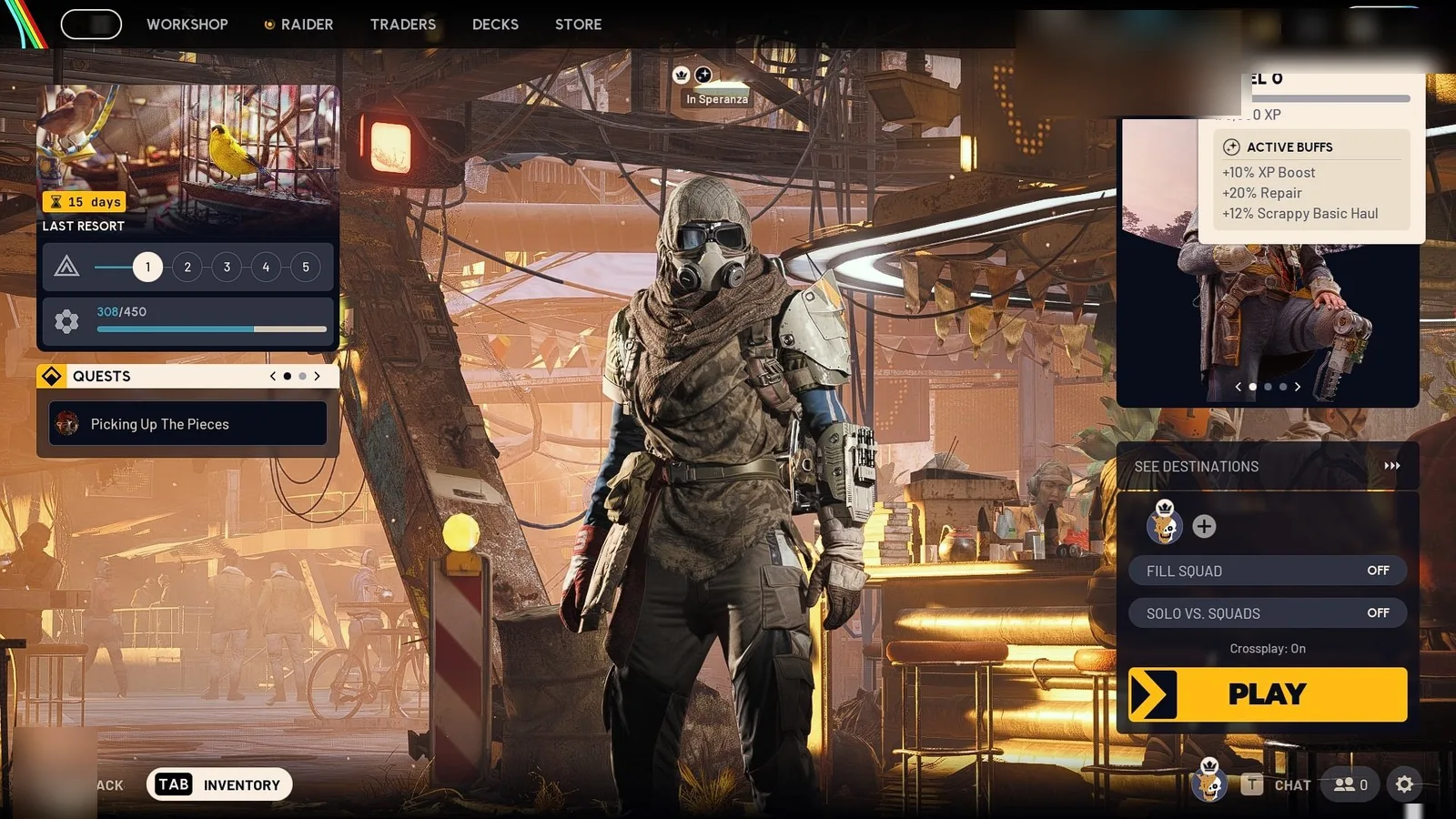 ARC Raiders Account · PC / Xbox / PlayStation · Level 1 · 1 Blueprints · 0-250K Coins — screenshot 1