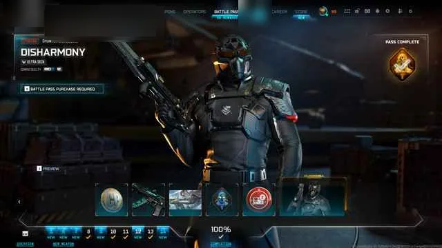 Call of Duty Account · 450 Camos · Level 100 · 30 Weapons — screenshot 1
