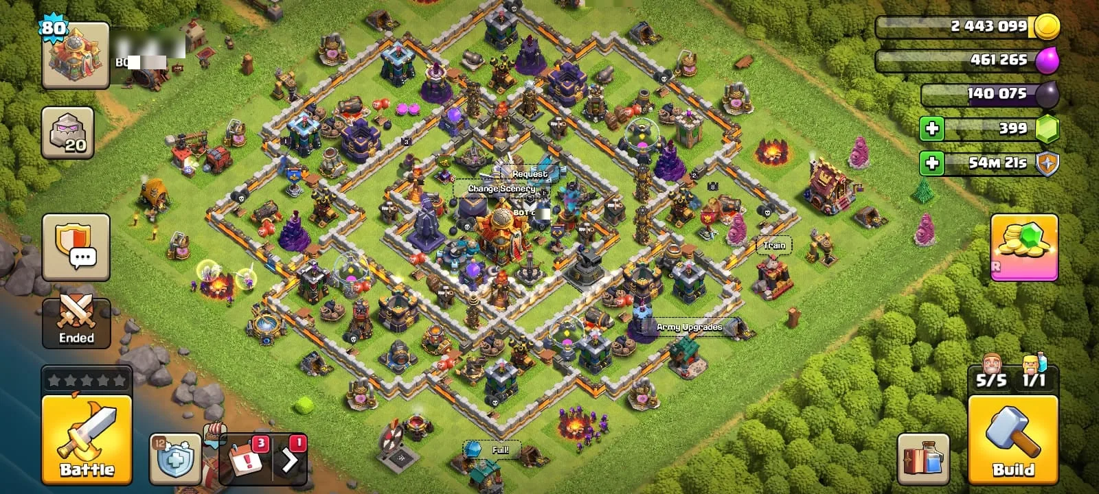 Clash of Clans Account · TH 16 · Level 80 · 350 Gems — screenshot 1