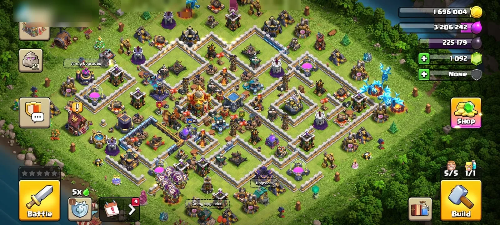 Clash of Clans Account · TH 16 · Level 131 · 1000 Gems — screenshot 1