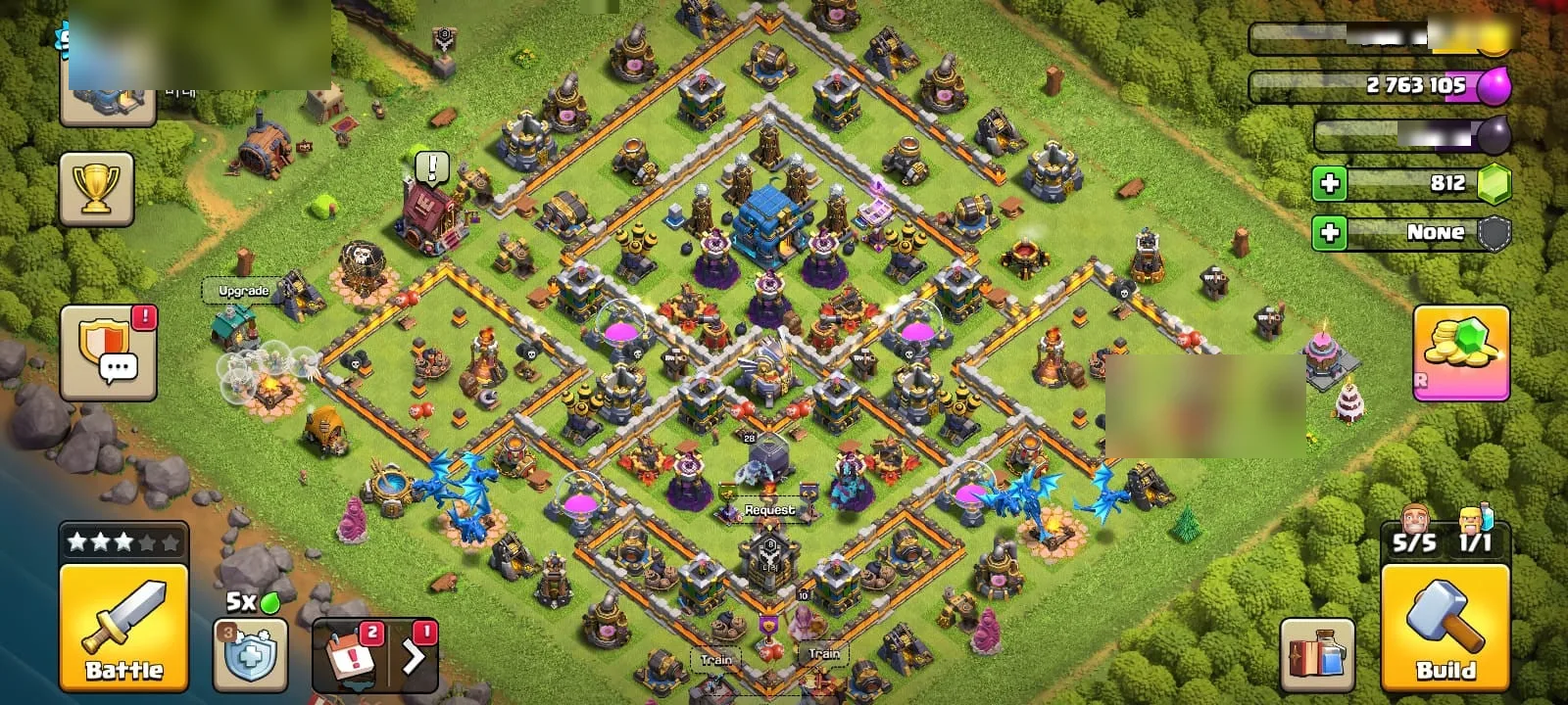 Clash of Clans Account · TH 12 · Level 90 · 800 Gems — screenshot 1