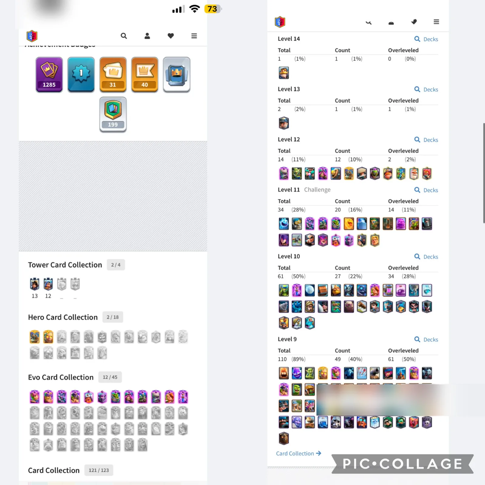 Clash Royale Account · 7000 Trophies · King Tower 13 · 121 Cards — screenshot 1