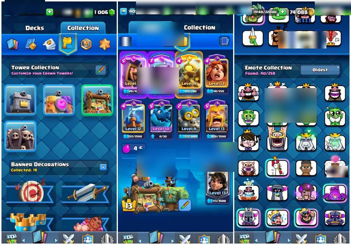 Clash Royale Account · 8300 Trophies · King Tower 13 · 117 Cards — screenshot 1