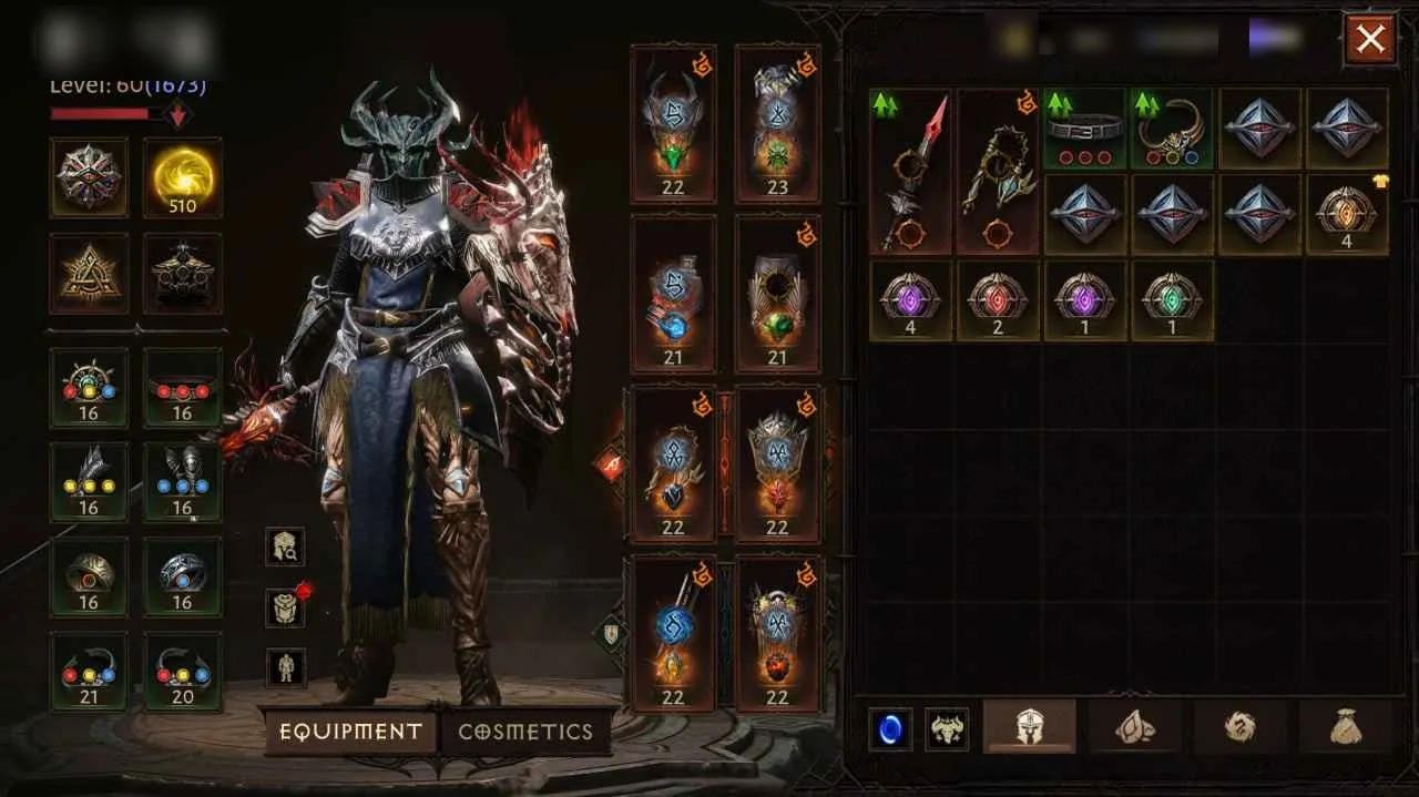 Diablo Immortal Account · Combat Rating 62K — screenshot 1