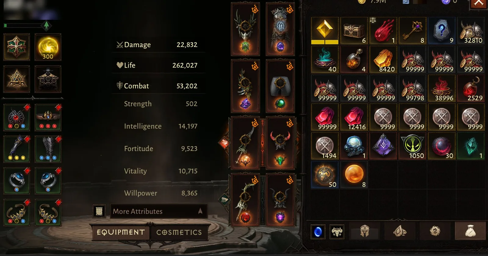 Diablo Immortal Account · Level 60 · Combat Rating 53202 — screenshot 1