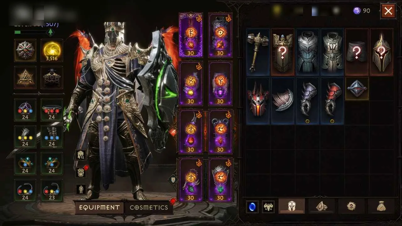 Diablo Immortal Account · Combat Rating 58.0K — screenshot 1