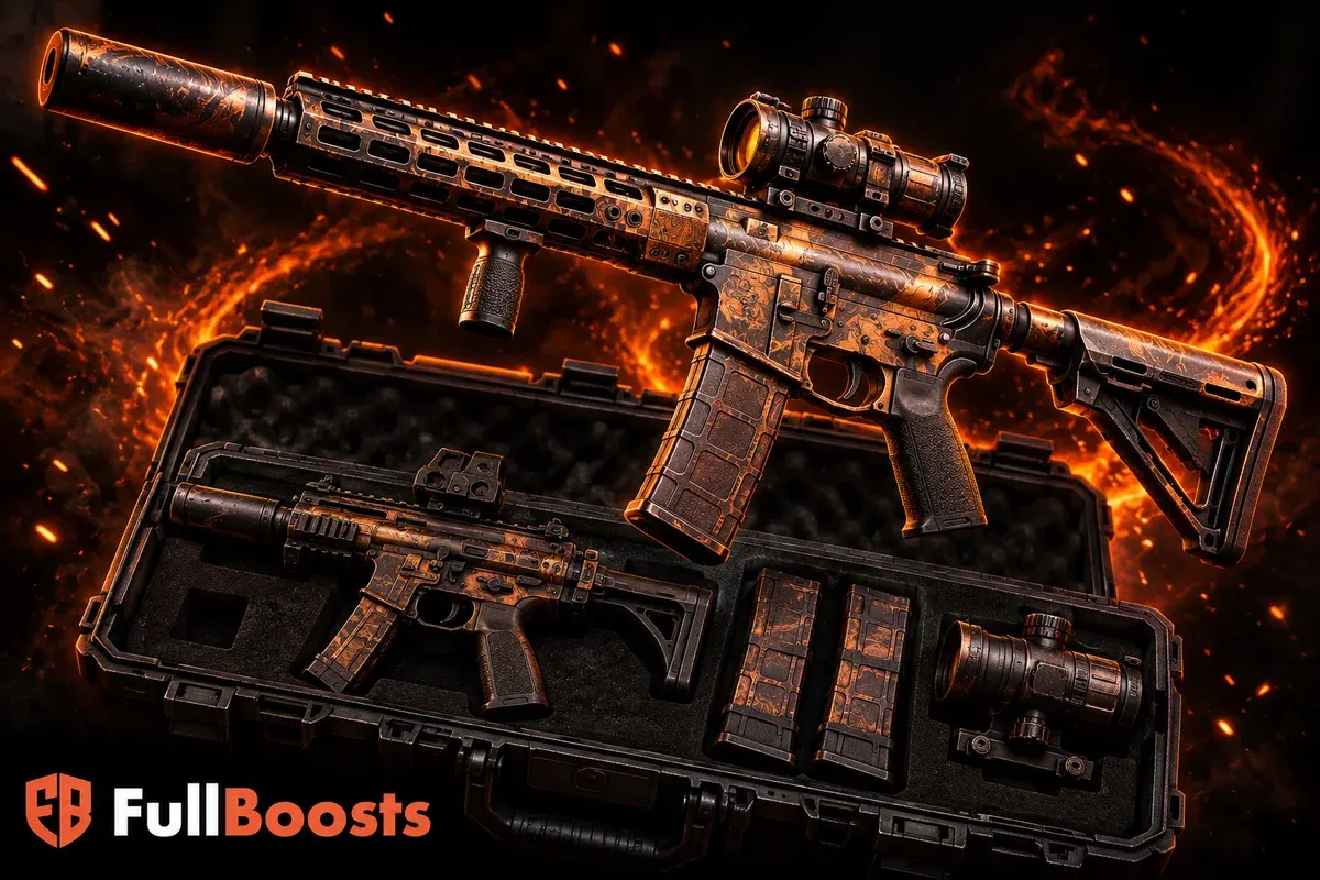 Warzone rifle and tactical loadout case — FullBoosts guide artwork