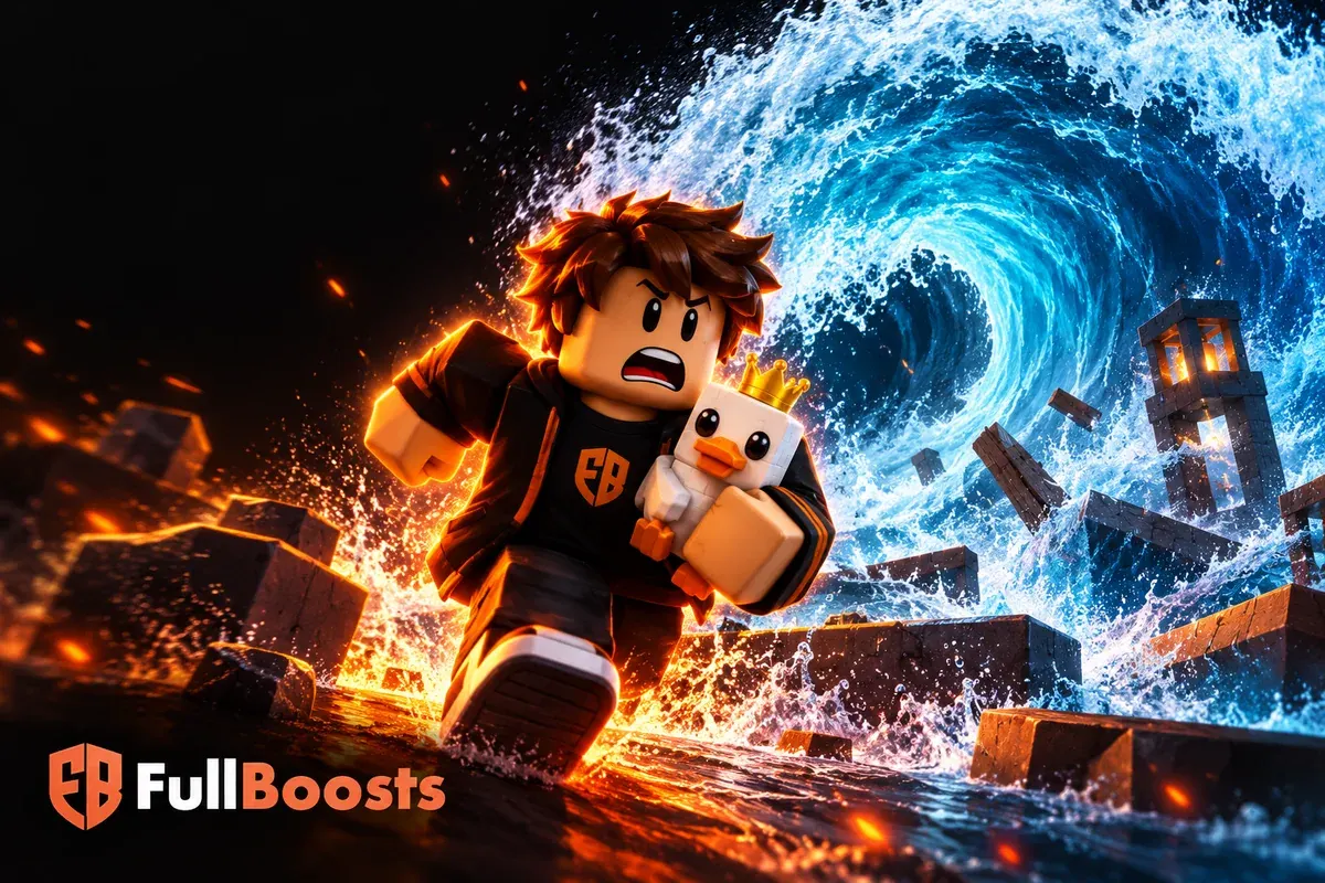 Escape Tsunami on Roblox illustration