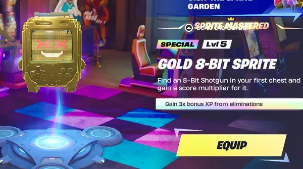 Gold 8-Bit Sprite Maxed — image 1