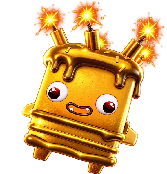 Gold Birthday Sprite — image 1