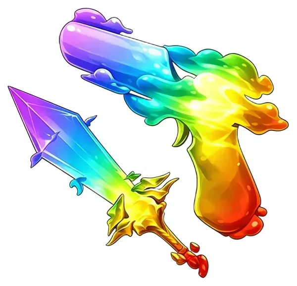 Chroma Sunset Knife + Chroma Sunrise Gun — image 1