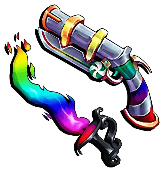 Chroma Swirly Gun + Chroma Candleflame Knife — image 1