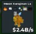 BS9884 Gold La Craft Machine 2,4b — image 1