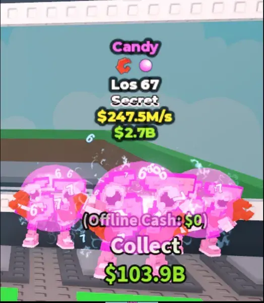 Candy Los 67 247.5M/s Secret Crab Bubblegum 6M — image 1