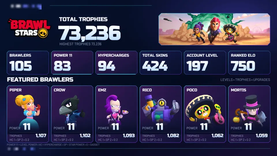 Brawl Stars account preview