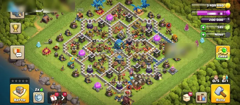 Clash of Clans account preview