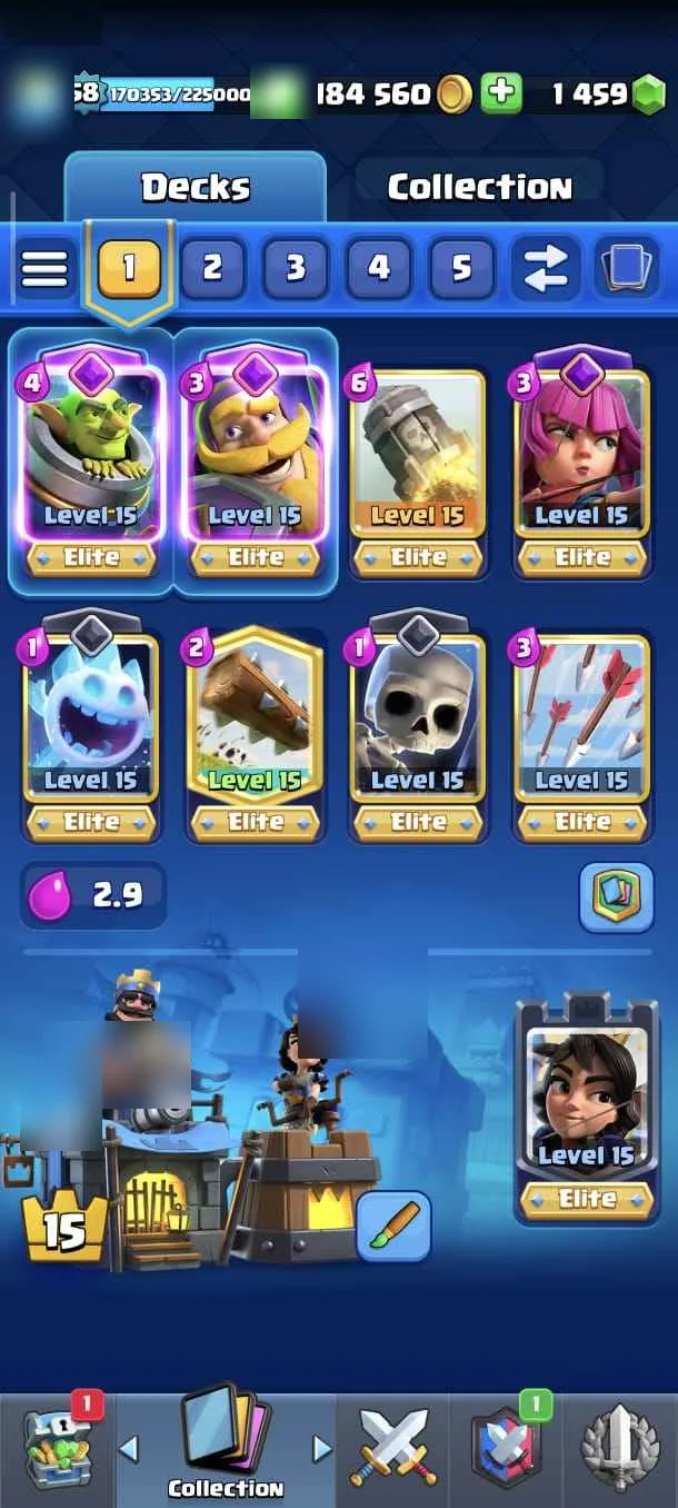 Clash Royale account preview