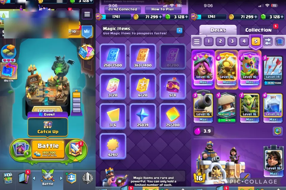 Clash Royale account preview