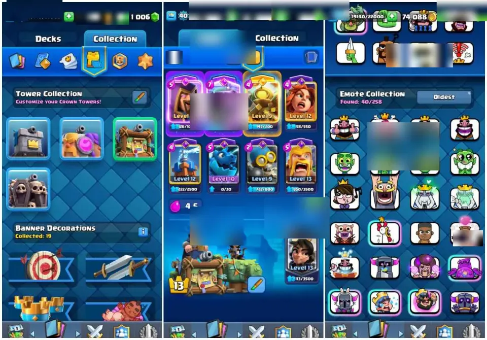 Clash Royale account preview