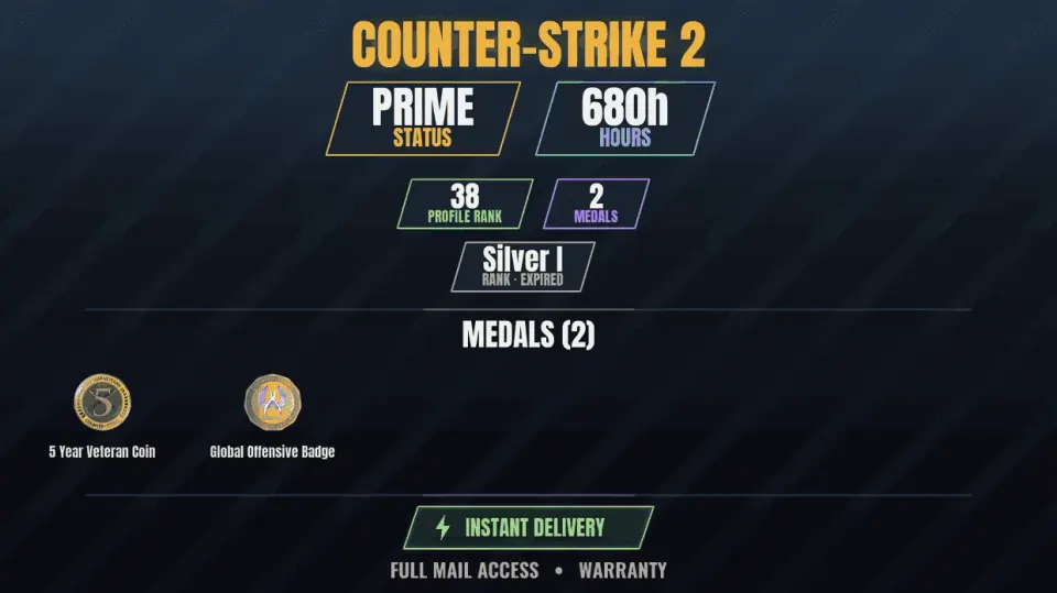 Counter Strike 2 account preview
