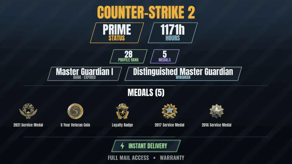 Counter Strike 2 account preview