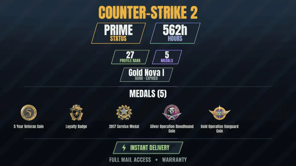 Counter Strike 2 account preview