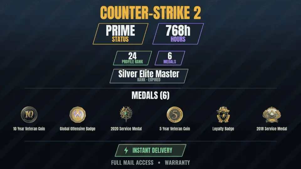 Counter Strike 2 account preview