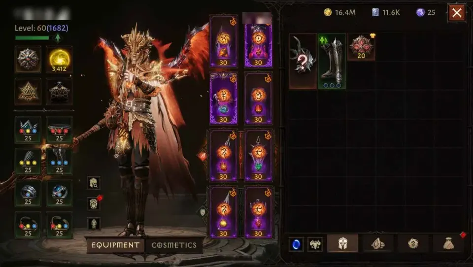 Diablo Immortal account preview