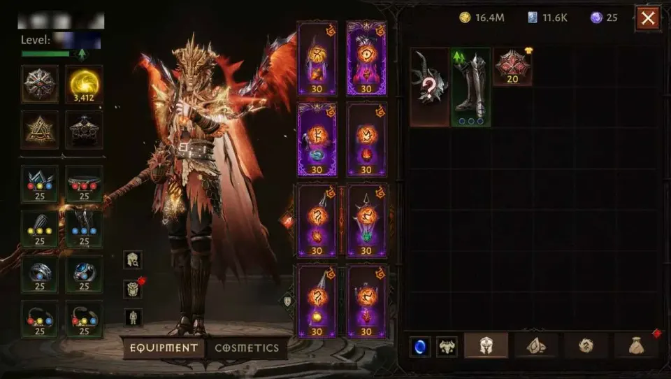 Diablo Immortal account preview