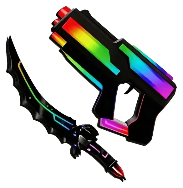 Chroma Slasher Knife + Chroma Laser Gun