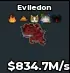BS13426 Eviledon With Rare Og Traits 834.7M/s