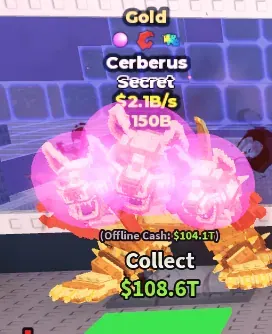 Gold Cerberus 2.1B/s {3 TRAITS}